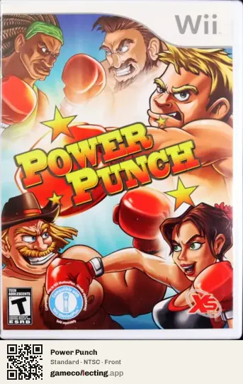 Power Punch Nintendo Wii, NTSC box front