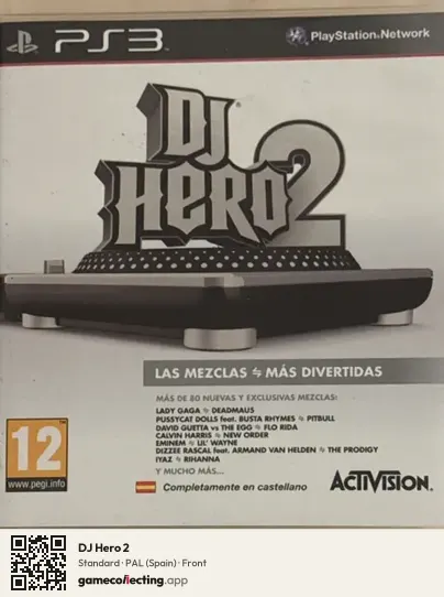 DJ Hero 2 PlayStation 3, Spain box front