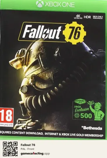 Fallout 76 Xbox One, PAL box front