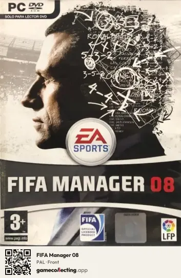 FIFA Manager 08 Computer, PAL box front