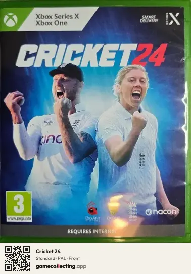 Cricket 24 Xbox Series X, PAL box front