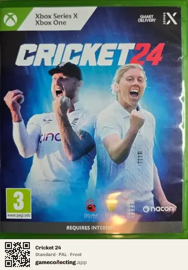 Cricket 24 Xbox Series X, PAL box front