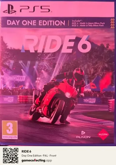 RIDE 6 PlayStation 5, PAL box front