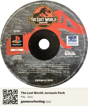 The Lost World: Jurassic Park PlayStation, PAL disc