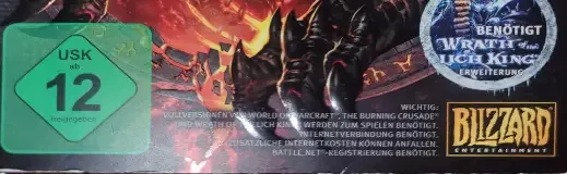 World of Warcraft: Cataclysm, the USK square on its front