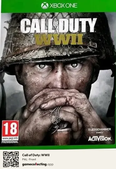 Call of Duty: WWII Xbox One, PAL box front