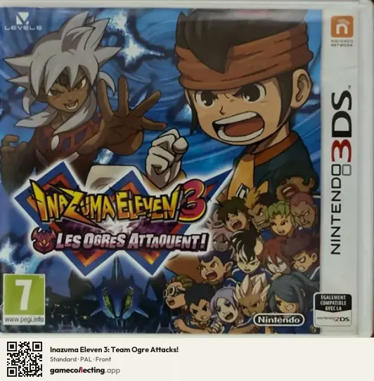 Inazuma Eleven 3: Team Ogre Attacks! Nintendo 3DS, PAL box front