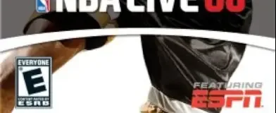 NBA Live 08, the ESRB box on its front