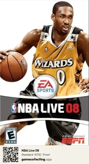 NBA Live 08 PlayStation Portable, NTSC box front