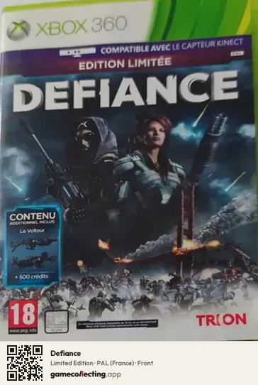 Defiance Xbox 360, France box front