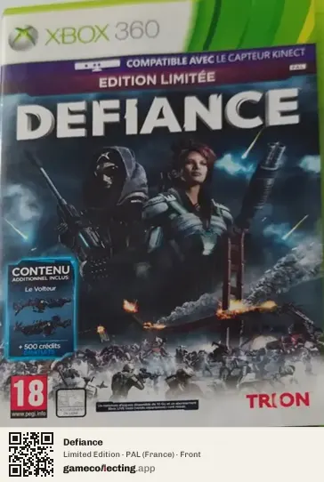 Defiance Xbox 360, France box front