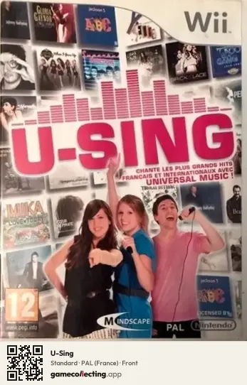 U-Sing Nintendo Wii, France box front