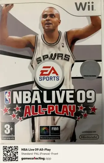 NBA Live 09 All-Play Nintendo Wii, France box front