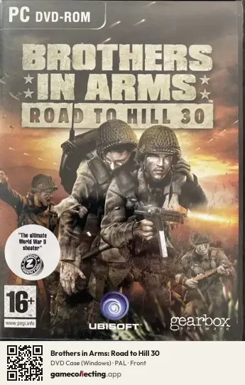 Brothers in Arms: Road to Hill 30 Computer, PAL box front