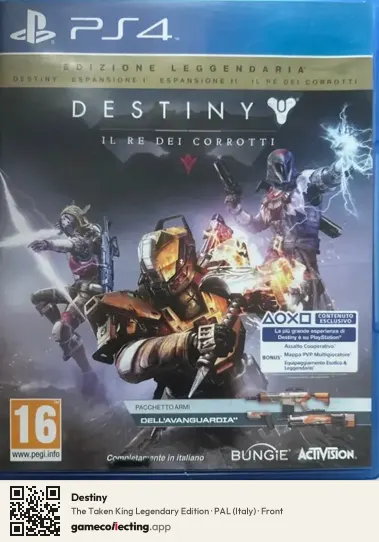 Destiny PlayStation 4, Italy box front