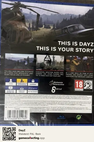 DayZ PlayStation 4, PAL box back