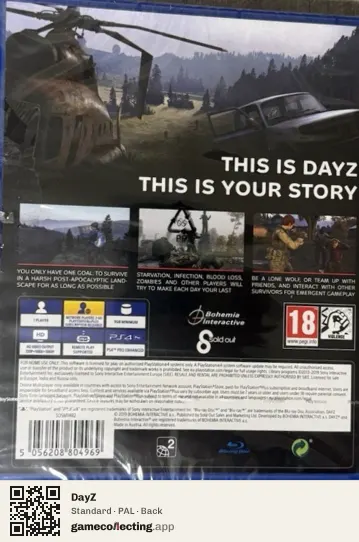 DayZ PlayStation 4, PAL box back