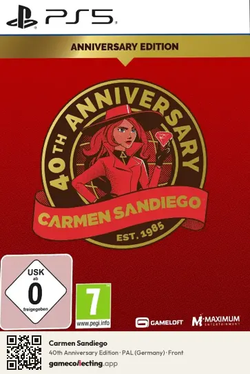 Carmen Sandiego PlayStation 5, Germany box front