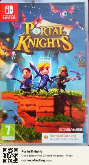 Portal Knights Nintendo Switch, United Kingdom box front