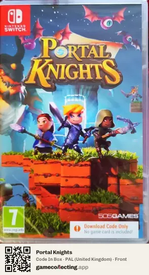 Portal Knights Nintendo Switch, United Kingdom box front