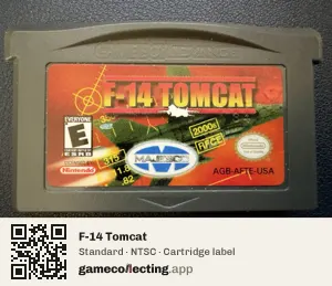 F-14 Tomcat Game Boy Advance, NTSC cartridge label