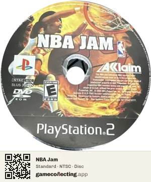 NBA Jam PlayStation 2, NTSC disc