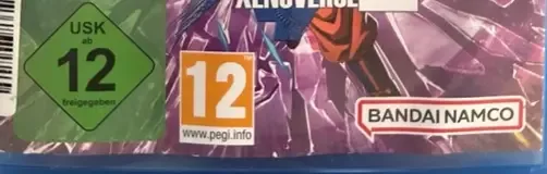 Dragon Ball Xenoverse 2, the USK square on its front