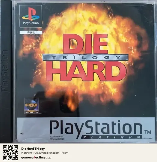 Die Hard Trilogy PlayStation, United Kingdom box front