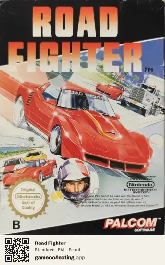 Road Fighter Nintendo Entertainment System, PAL box front