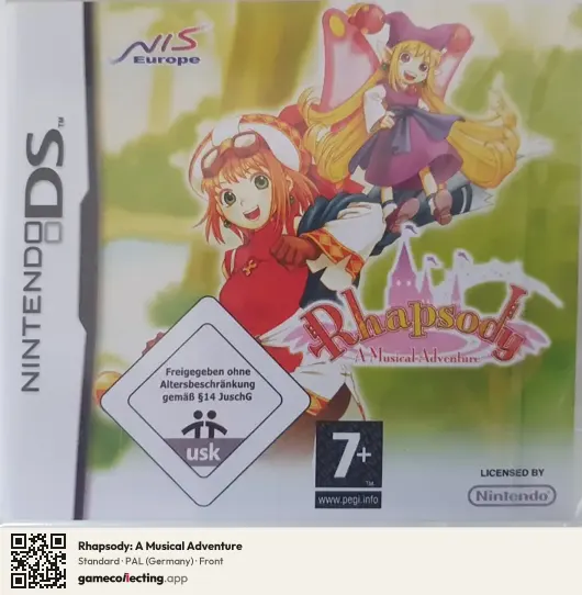 Rhapsody: A Musical Adventure Nintendo DS, Germany box front