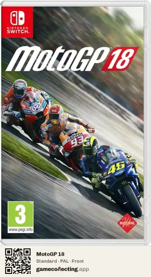 MotoGP 18 Nintendo Switch, PAL box front