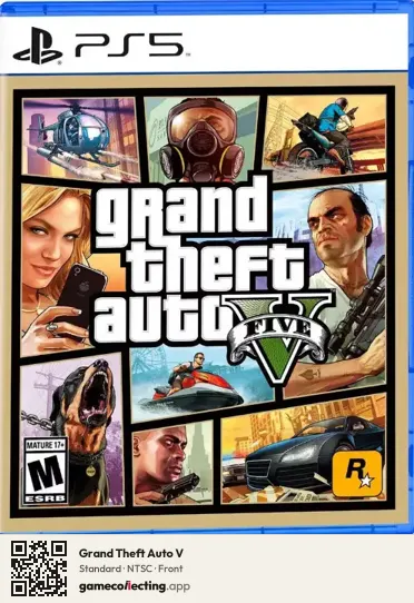 Grand Theft Auto V PlayStation 5, NTSC box front