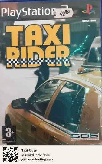 Taxi Rider PlayStation 2, PAL box front