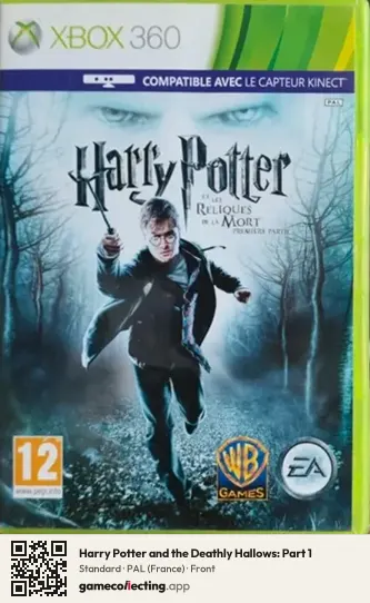 Harry Potter and the Deathly Hallows: Part 1 Xbox 360, France box front