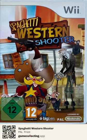 Spaghetti Western Shooter Nintendo Wii, PAL box front