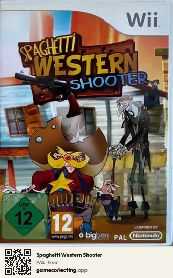 Spaghetti Western Shooter Nintendo Wii, PAL box front