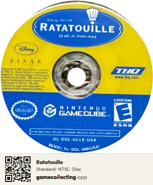 Ratatouille Nintendo GameCube, NTSC disc