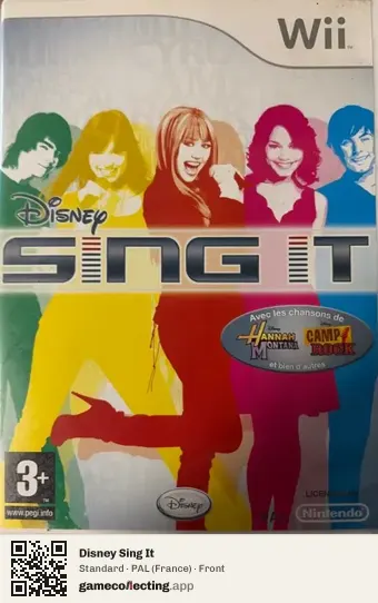 Disney Sing It Nintendo Wii, France box front