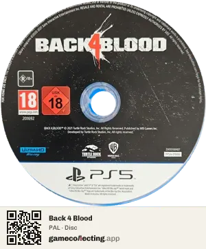 Back 4 Blood PlayStation 5, PAL disc