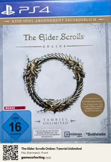 The Elder Scrolls Online: Tamriel Unlimited PlayStation 4, Germany box front
