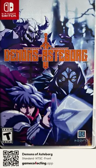 Demons of Asteborg Nintendo Switch, NTSC box front