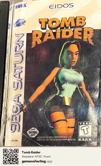 Tomb Raider Sega Saturn, NTSC box front