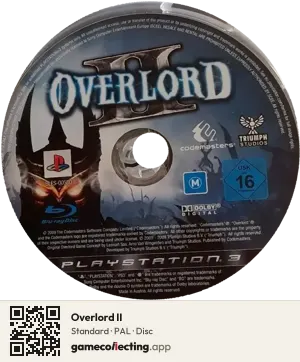 Overlord II PlayStation 3, PAL disc