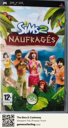 The Sims 2: Castaway PlayStation Portable, France box front