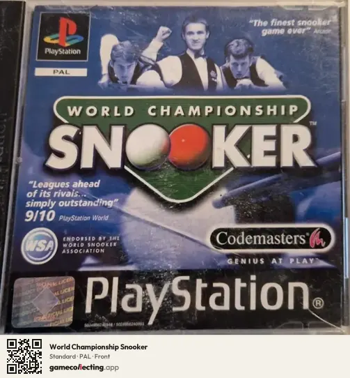 World Championship Snooker PlayStation, PAL box front