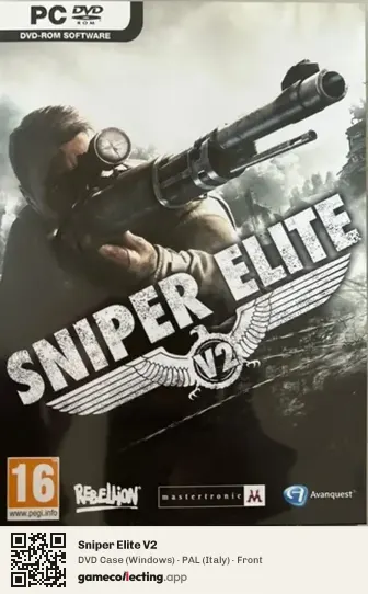 Sniper Elite V2 Computer, Italy box front