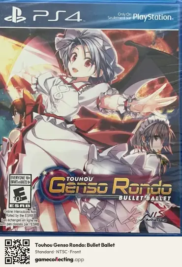 Touhou Genso Rondo: Bullet Ballet PlayStation 4, NTSC box front