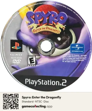 Spyro: Enter the Dragonfly PlayStation 2, NTSC disc