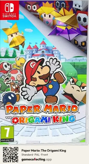 Paper Mario: The Origami King Nintendo Switch, PAL box front