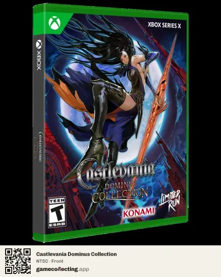 Castlevania Dominus Collection Xbox Series X, NTSC box front